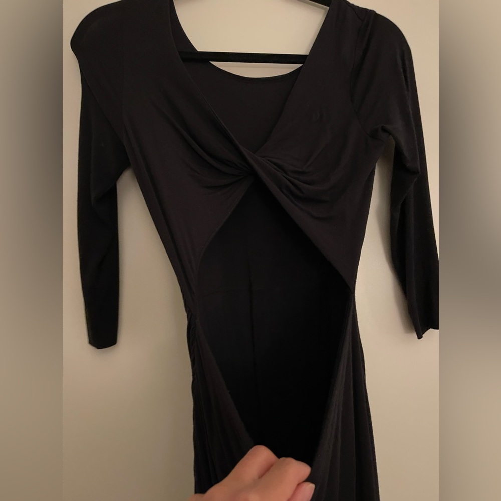 BCBG Max Azria twisted back mini dress.